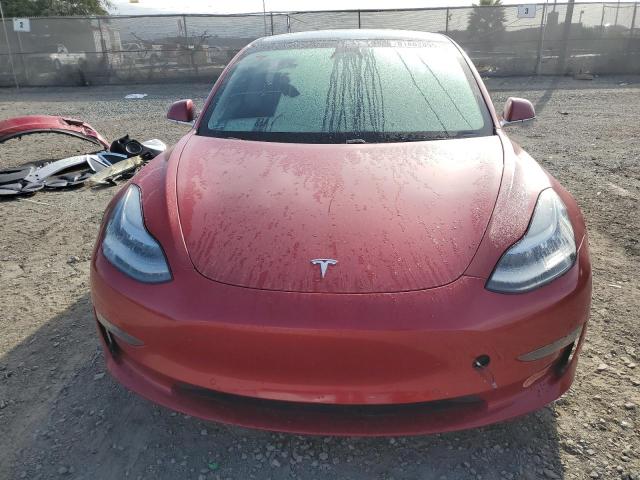 5YJ3E1EB4LF711009 - 2020 TESLA MODEL 3 أحمر صورة 5