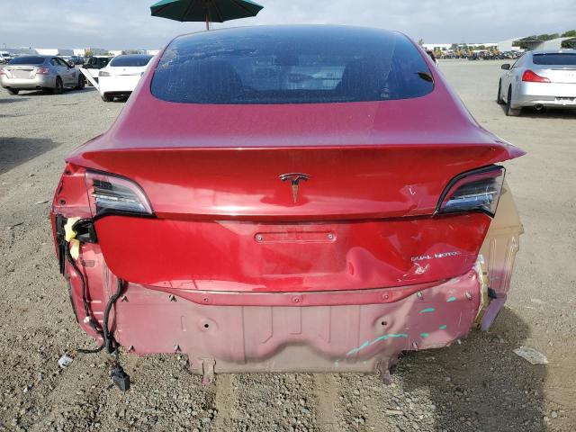 5YJ3E1EB4LF711009 - 2020 TESLA MODEL 3 أحمر صورة 6