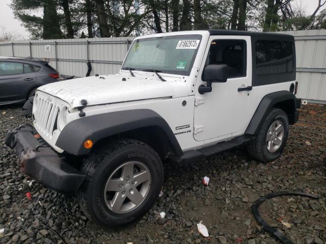 1C4GJWAG6DL502901 - 2013 JEEP WRANGLER SPORT WHITE photo 1