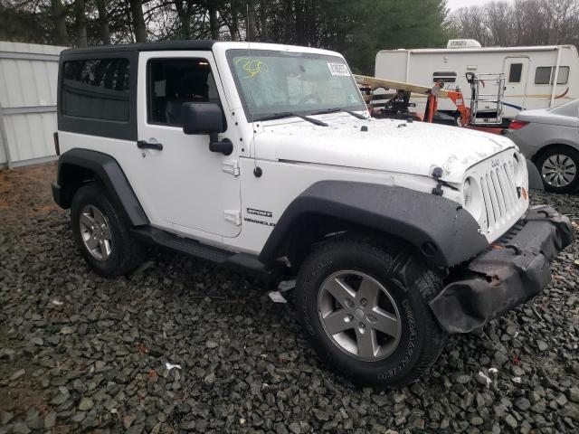 1C4GJWAG6DL502901 - 2013 JEEP WRANGLER SPORT WHITE photo 4