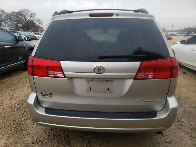 5TDZA23C74S171109 - 2004 TOYOTA SIENNA CE SILVER photo 6