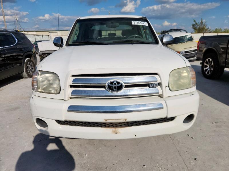 5TBET34106S529500 - 2006 TOYOTA TUNDRA DOUBLE CAB SR5 WHITE photo 5