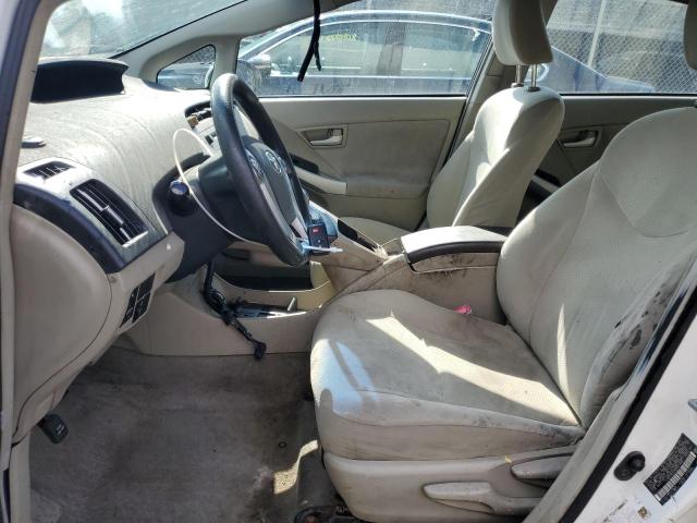 JTDKN3DU7B0301652 - 2011 TOYOTA PRIUS WHITE photo 7