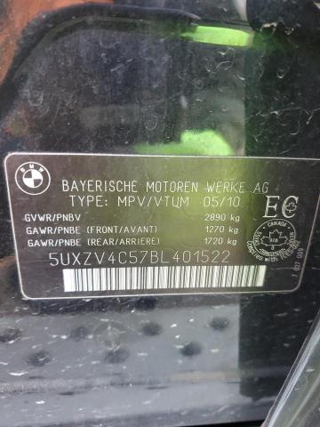 5UXZV4C57BL401522 - 2011 BMW X5 XDRIVE35I 黑色 照片 13