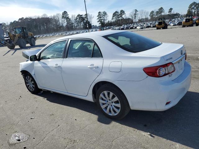 5YFBU4EE7DP112198 - 2013 TOYOTA COROLLA BASE WHITE photo 2