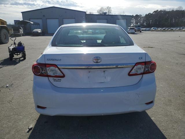 5YFBU4EE7DP112198 - 2013 TOYOTA COROLLA BASE WHITE photo 6