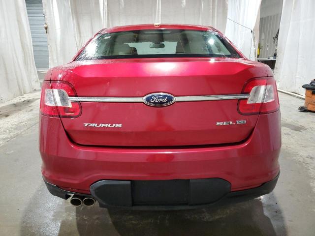 1FAHP2HWXAG126495 - 2010 FORD TAURUS SEL RED photo 6