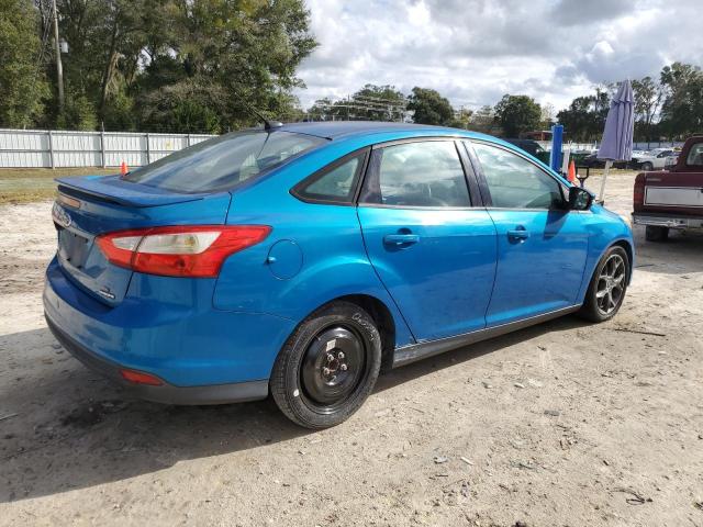 1FADP3F21EL298285 - 2014 FORD FOCUS SE BLUE photo 3