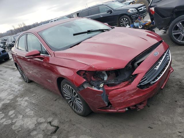 3FA6P0SU4HR209796 - 2017 FORD FUSION TITANIUM PHEV RED photo 4