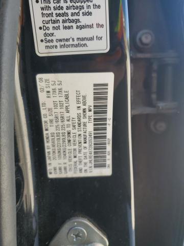 JHLRE48728C053491 - 2008 HONDA CR-V EXL BLACK photo 13