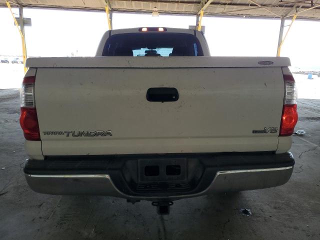 5TBET34116S506632 - 2006 TOYOTA TUNDRA DOUBLE CAB SR5 WHITE photo 6