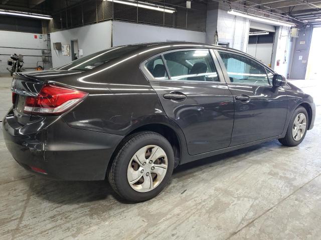 19XFB2F50DE001990 - 2013 HONDA CIVIC LX BLACK photo 3