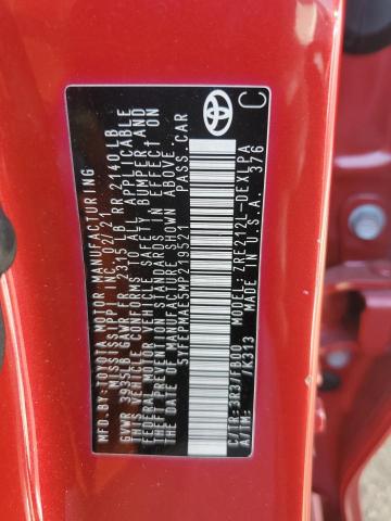 5YFEPMAE5MP219521 - 2021 TOYOTA COROLLA LE أحمر صورة 13