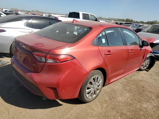 5YFEPMAE5MP219521 - 2021 TOYOTA COROLLA LE أحمر صورة 3