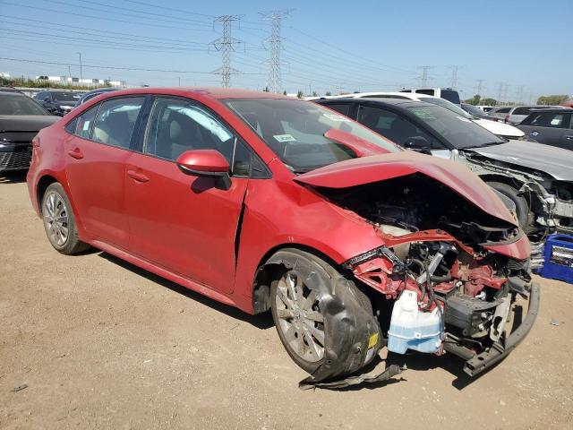 5YFEPMAE5MP219521 - 2021 TOYOTA COROLLA LE أحمر صورة 4