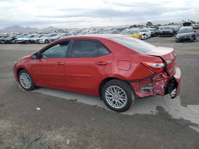 5YFBURHE0GP368180 - 2016 TOYOTA COROLLA L RED photo 2