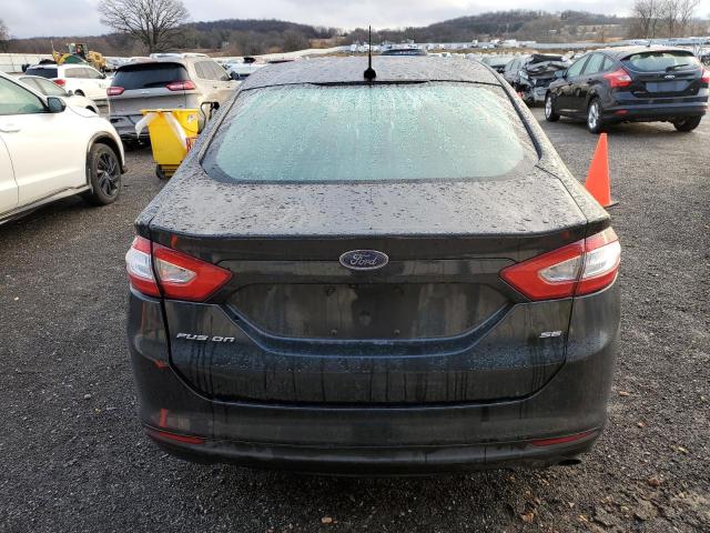 3FA6P0H77DR263122 - 2013 FORD FUSION SE BLACK photo 6