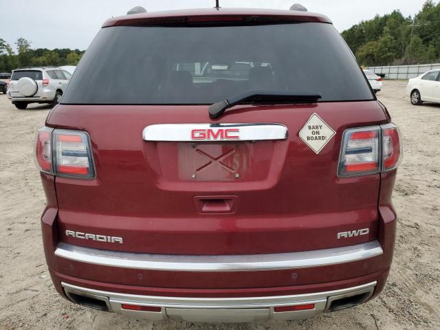 1GKKVTKD3GJ108925 - 2016 GMC ACADIA DENALI BURGUNDY photo 6