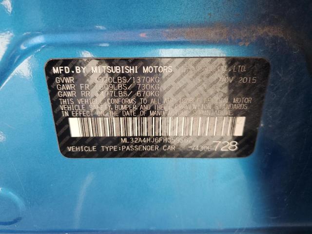 ML32A4HJ6FH059562 - 2015 MITSUBISHI MIRAGE ES 蓝色 照片 13