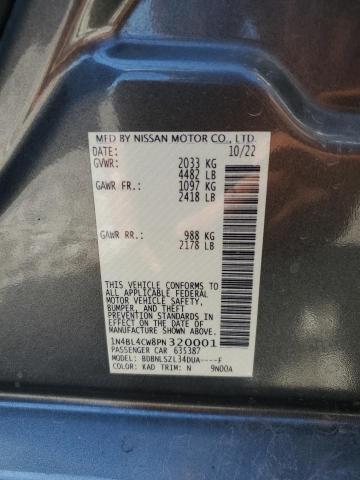 1N4BL4CW8PN320001 - 2023 NISSAN ALTIMA SR 灰色 照片 12