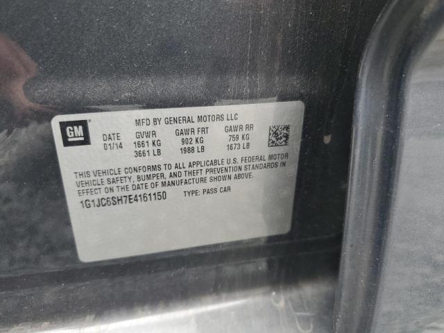 1G1JC6SH7E4161150 - 2014 CHEVROLET SONIC LT CHARCOAL photo 13