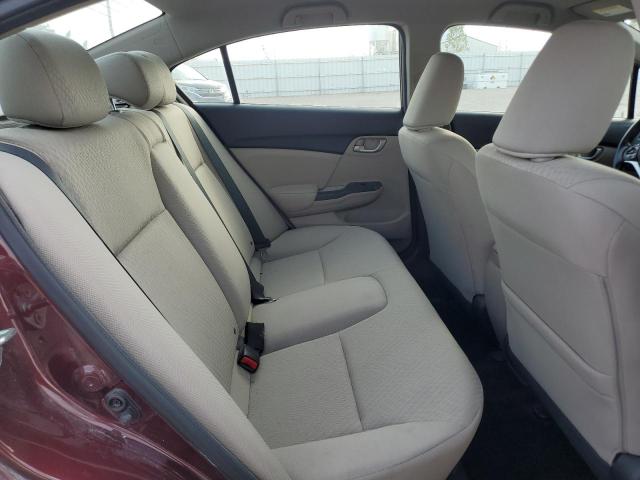 19XFB2F5XEE008298 - 2014 HONDA CIVIC LX MAROON photo 10