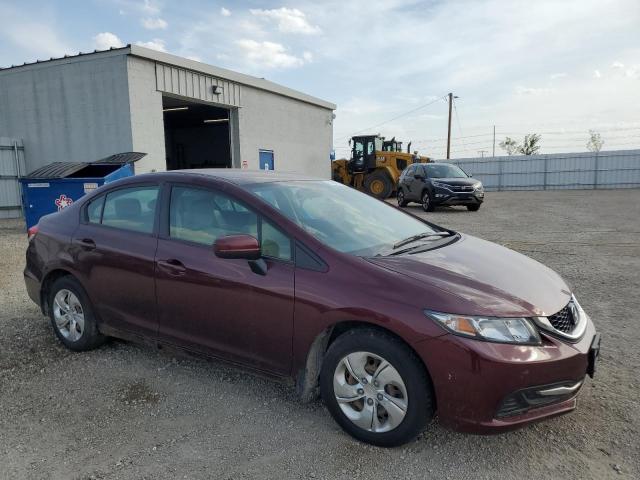 19XFB2F5XEE008298 - 2014 HONDA CIVIC LX MAROON photo 4