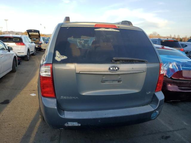 KNDMB233976123056 - 2007 KIA SEDONA EX BLUE photo 6