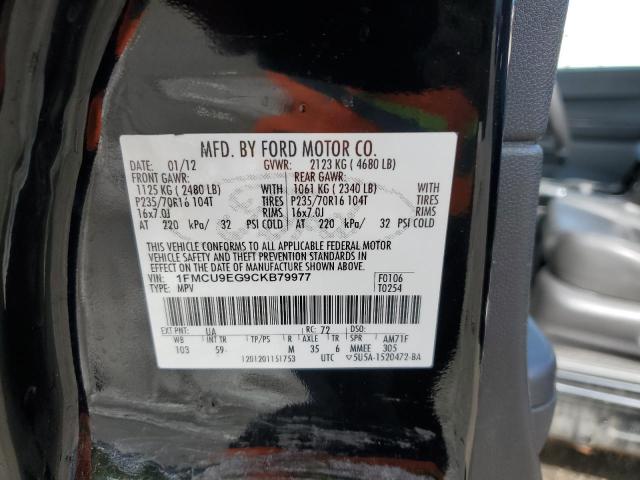 1FMCU9EG9CKB79977 - 2012 FORD ESCAPE LIMITED Қара фото 14