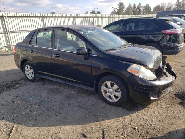 3N1BC11E88L447967 - 2008 NISSAN VERSA S BLACK photo 4