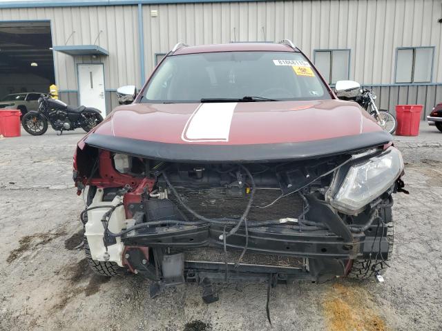 KNMAT2MV1GP681252 - 2016 NISSAN ROGUE S RED photo 5