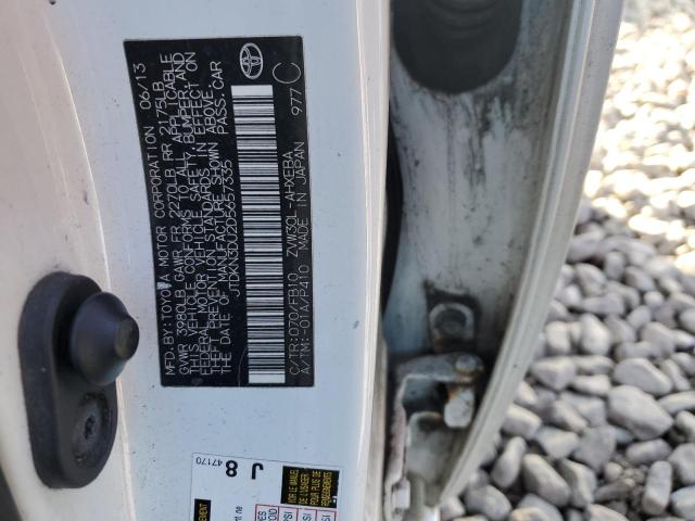 JTDKN3DU2D5657335 - 2013 TOYOTA PRIUS Ağ foto 12