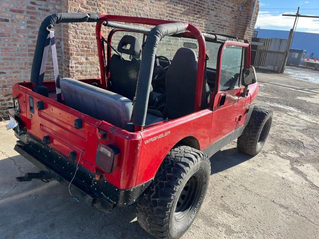 1J4FY19P3SP234291 - 1995 JEEP WRANGLER / S RED photo 4