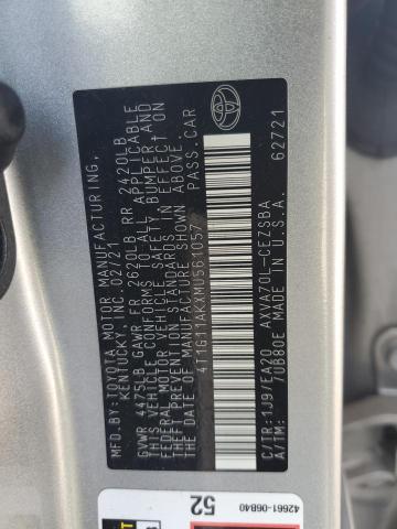 4T1G11AKXMU561057 - 2021 TOYOTA CAMRY SE 银色 照片 12