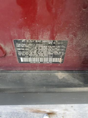 JF2SHBDC1CH436364 - 2012 SUBARU FORESTER 2.5X PREMIUM RED photo 12