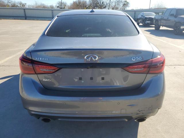 JN1FV7DR9NM390368 - 2022 INFINITI Q50 RED SPORT 400 GRAY photo 6