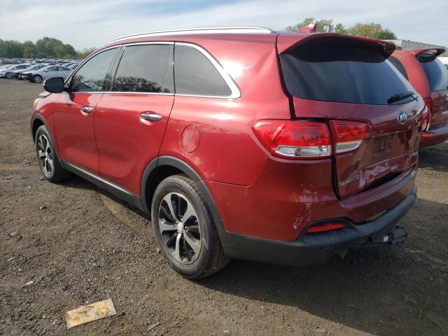 5XYPH4A17HG192013 - 2017 KIA SORENTO EX RED photo 2