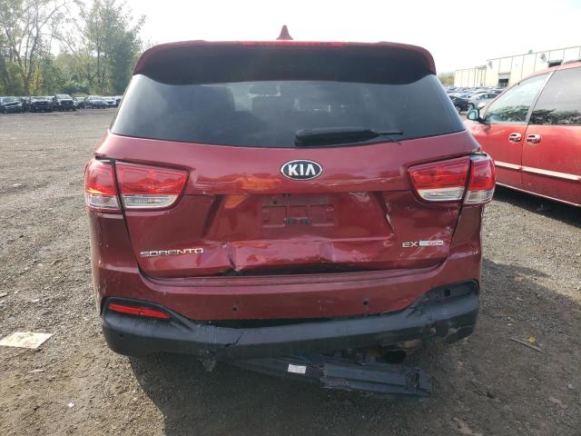 5XYPH4A17HG192013 - 2017 KIA SORENTO EX RED photo 6