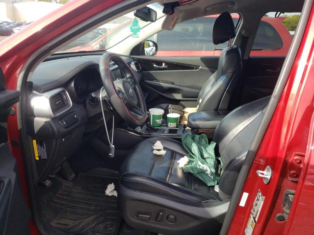 5XYPH4A17HG192013 - 2017 KIA SORENTO EX RED photo 7