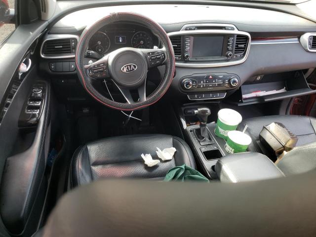 5XYPH4A17HG192013 - 2017 KIA SORENTO EX RED photo 8