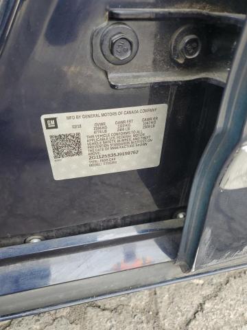 2G1125S35J9159762 - 2018 CHEVROLET IMPALA PREMIER Azul foto 12