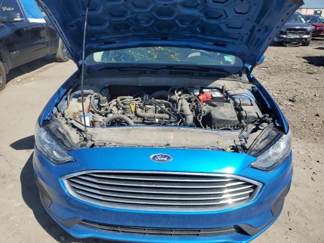 3FA6P0HD9LR178142 - 2020 FORD FUSION SE Bleu photo 11
