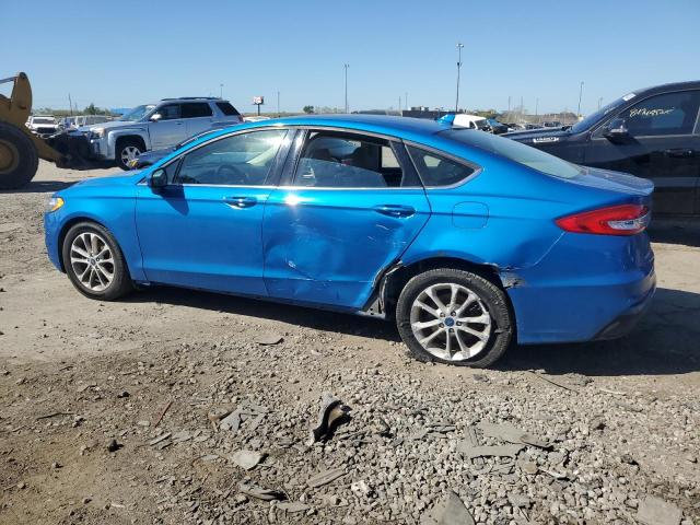 3FA6P0HD9LR178142 - 2020 FORD FUSION SE Bleu photo 2
