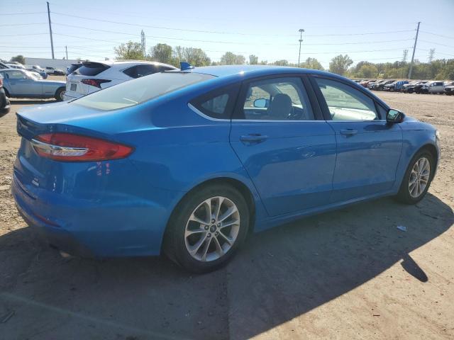 3FA6P0HD9LR178142 - 2020 FORD FUSION SE Bleu photo 3