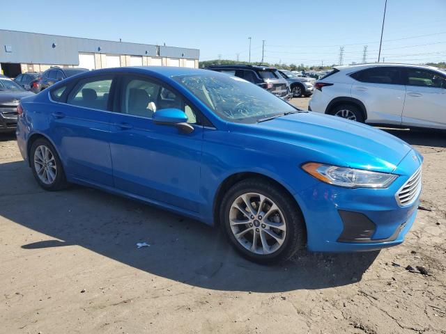 3FA6P0HD9LR178142 - 2020 FORD FUSION SE Bleu photo 4