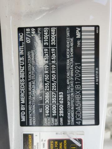 4JGDA5HBXJB170921 - 2018 MERCEDES-BENZ GLE 350 4MATIC WHITE photo 14