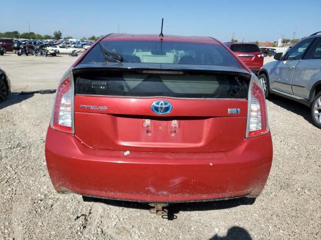 JTDKN3DU9D1650809 - 2013 TOYOTA PRIUS 红色 照片 6