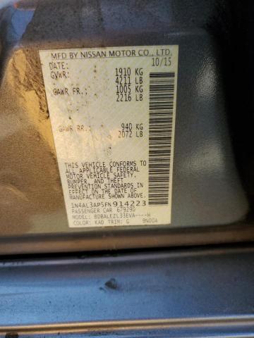 1N4AL3AP5FN914223 - 2015 NISSAN ALTIMA 2.5 GRAY photo 12