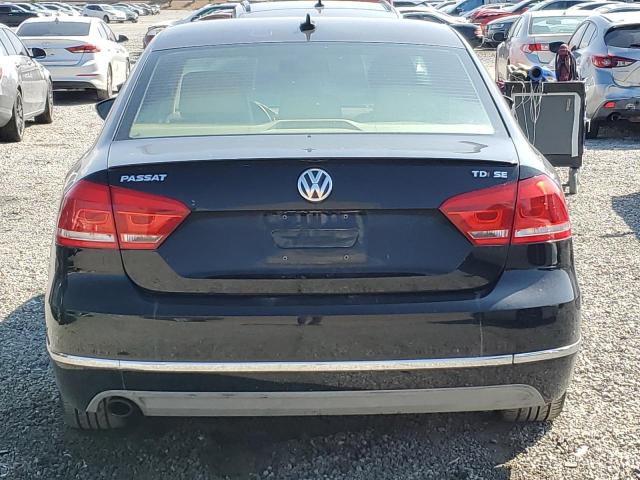 1VWBN7A35CC096994 - 2012 VOLKSWAGEN PASSAT SE Siyah fotoğraf 6