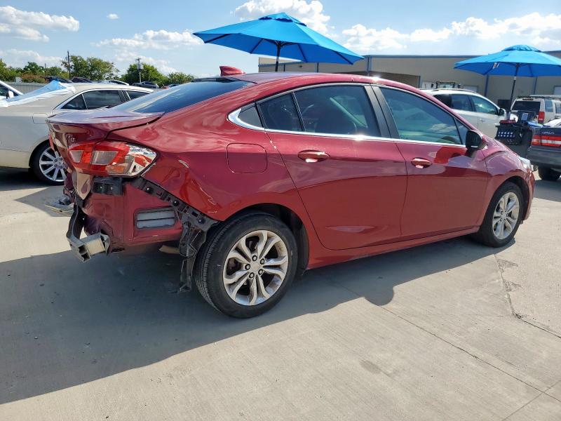 1G1BE5SM1K7141914 - 2019 CHEVROLET CRUZE LT BURGUNDY photo 3